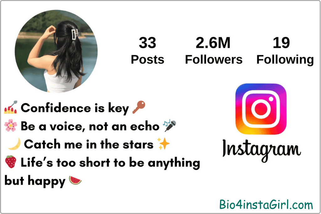 instagram bio for girl