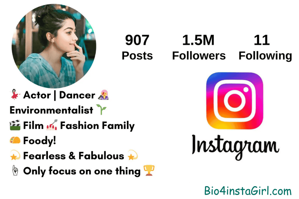 instagram bio for girl