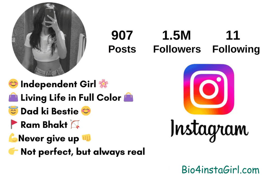instagram bio for girl