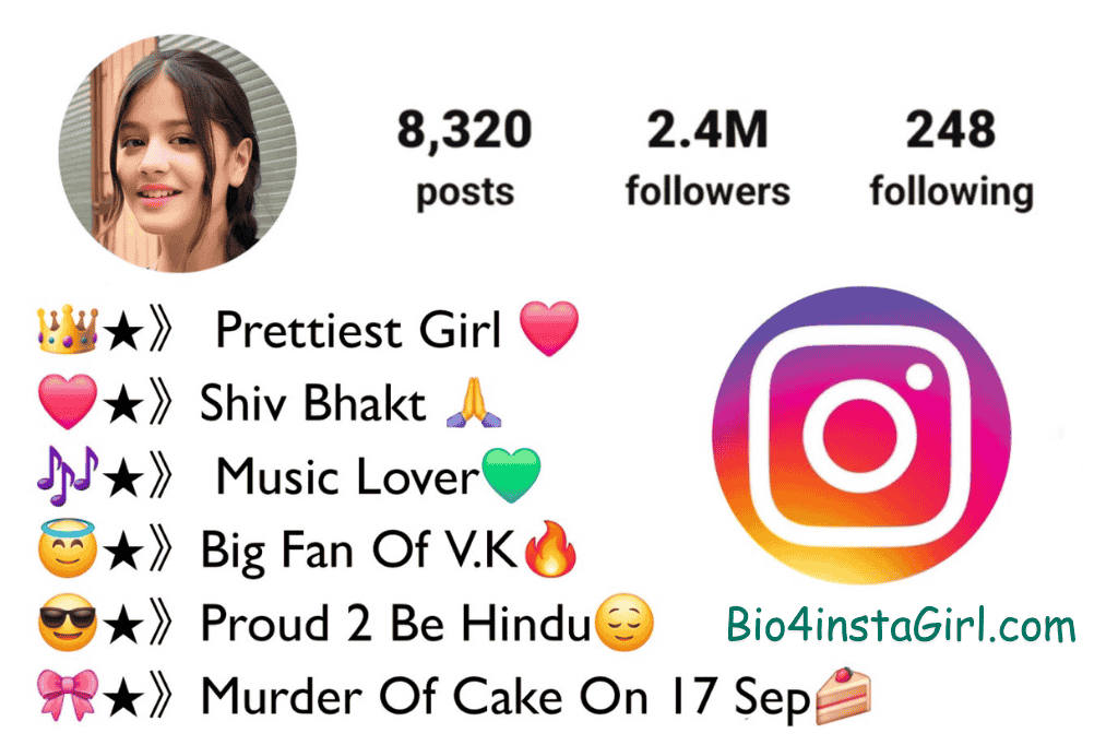 instagram bio for girl