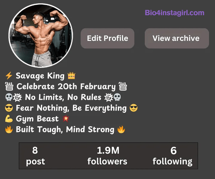 gym bio for instagram