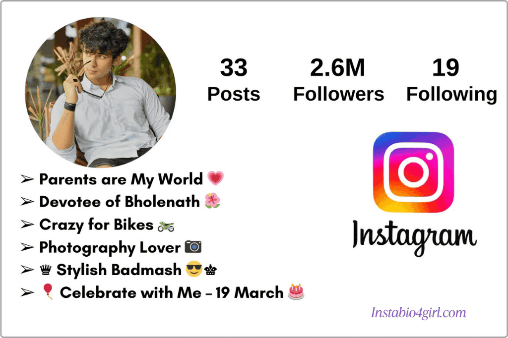 instagram bio for boys