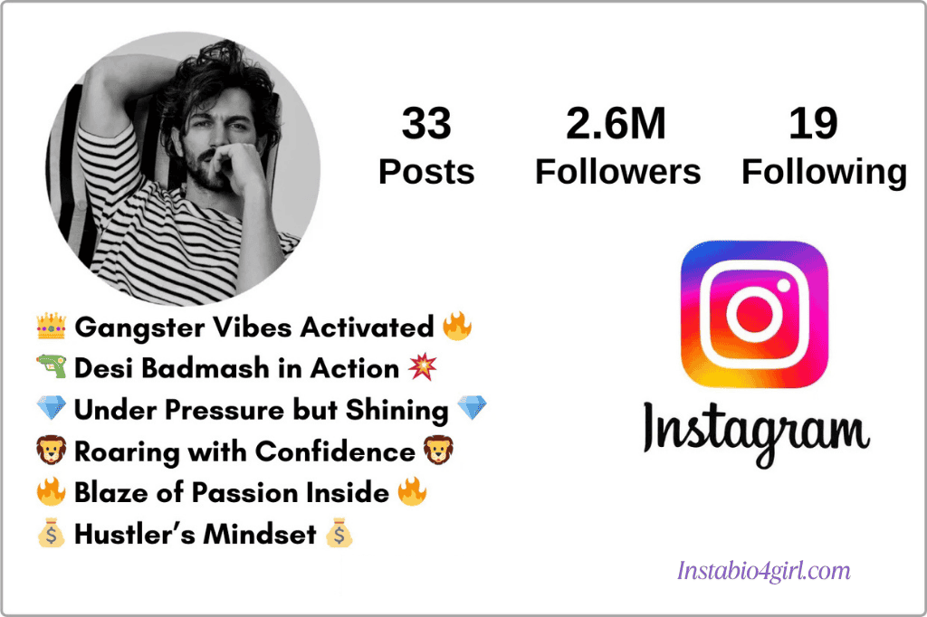 instagram bio for boys