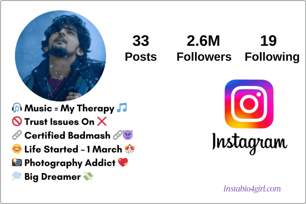 instagram bio for boys