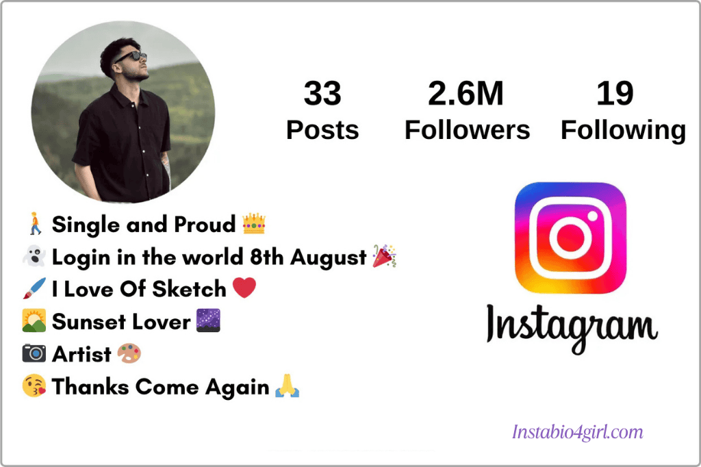 instagram bio for boys