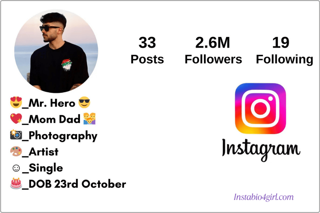 instagram bio for boys