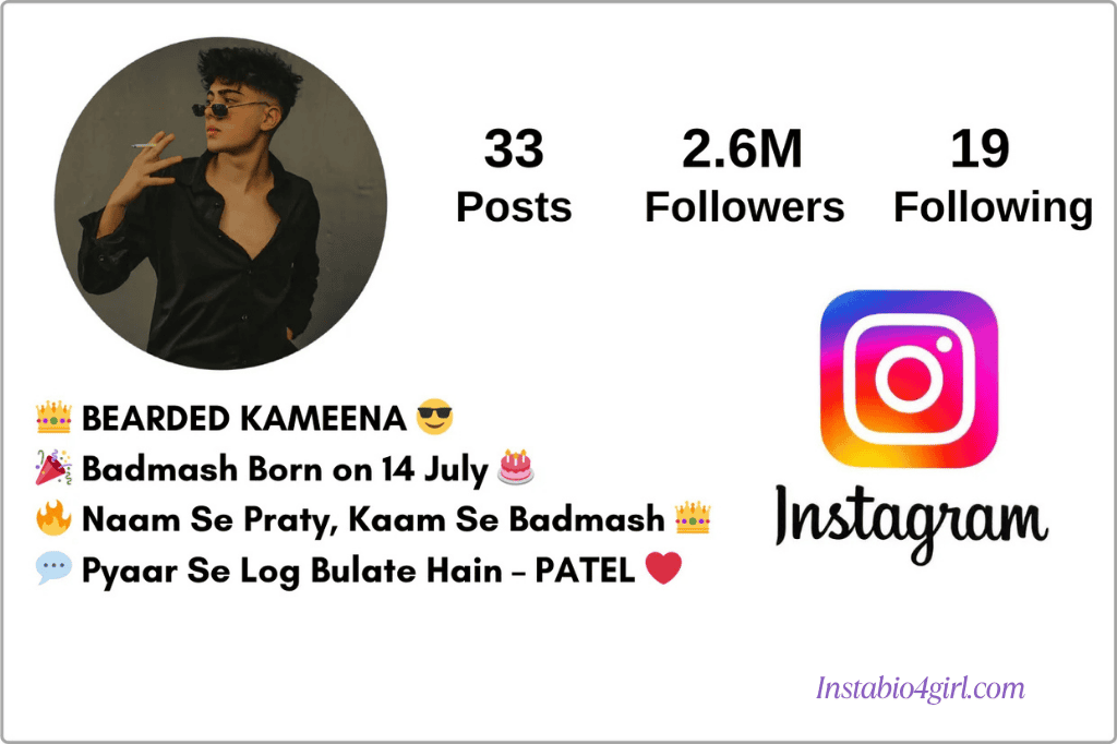 instagram bio for boys