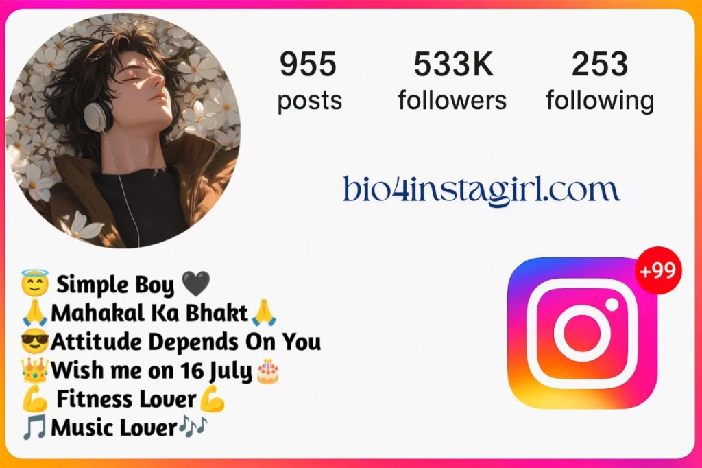 Instagram Bio for Boys Stylish Font