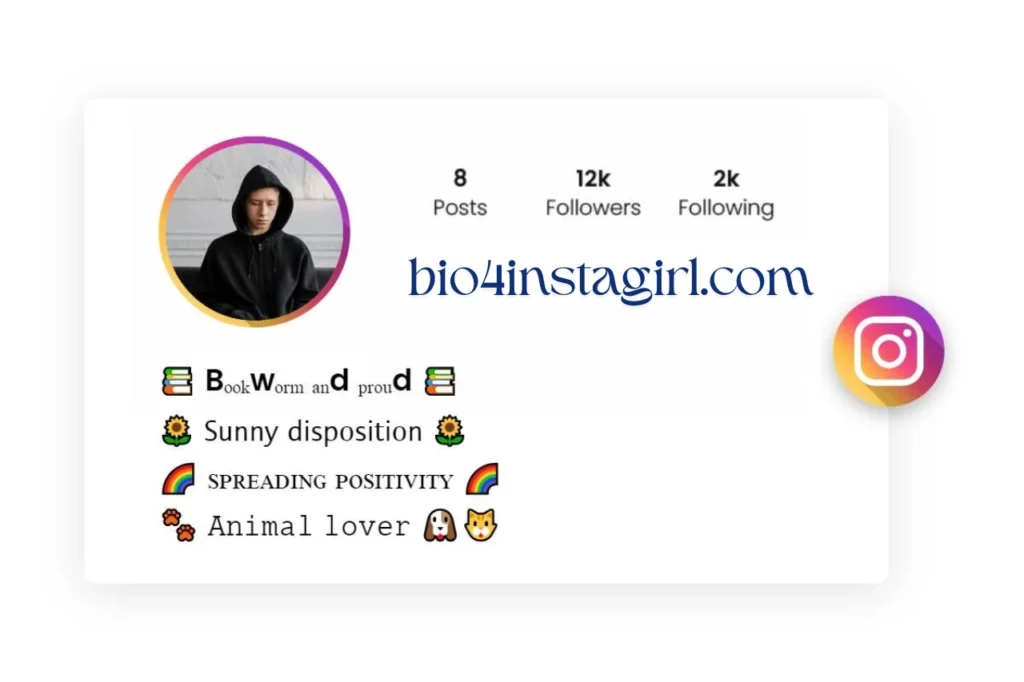 Instagram Bio for Boys Stylish Font