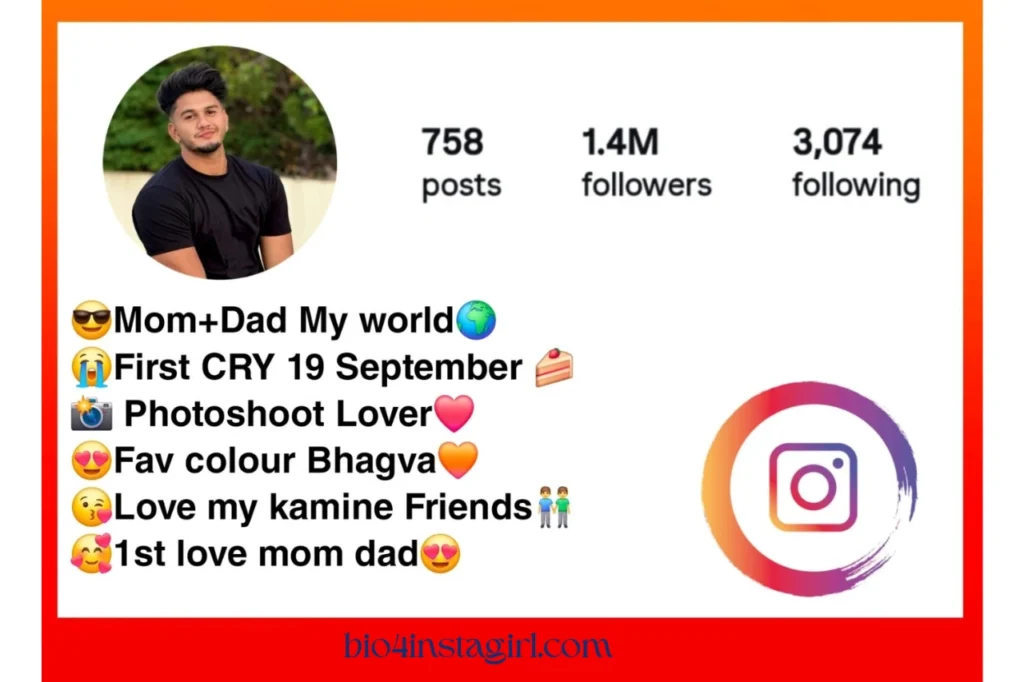 Instagram Bio for Boys Stylish Font