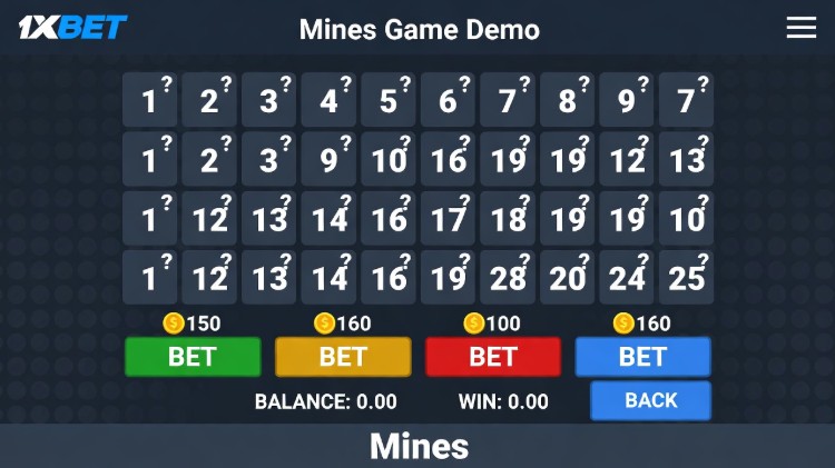 How to Play Mines on 1xBet in India: A Beginner's Guide to the Demo Version